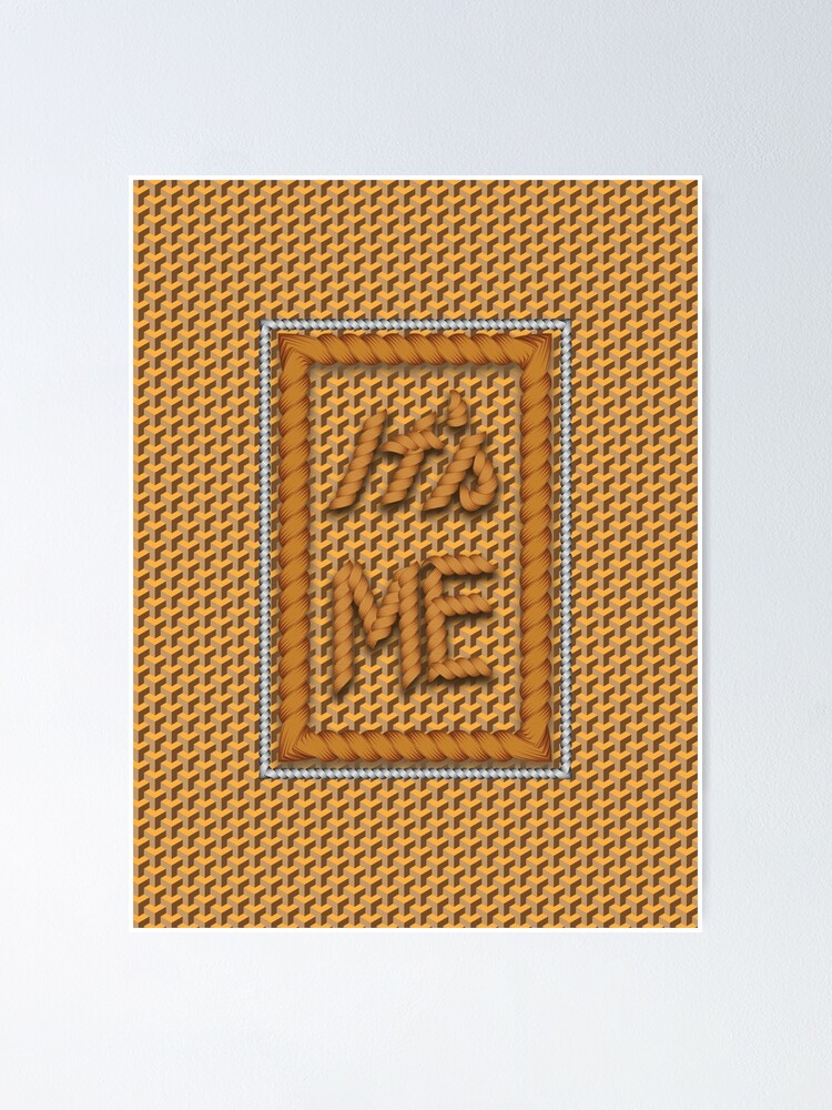 Thumbnail 1 of 3, Poster, "Authentic and Uniquely Me" designed and sold by RhonDesign.