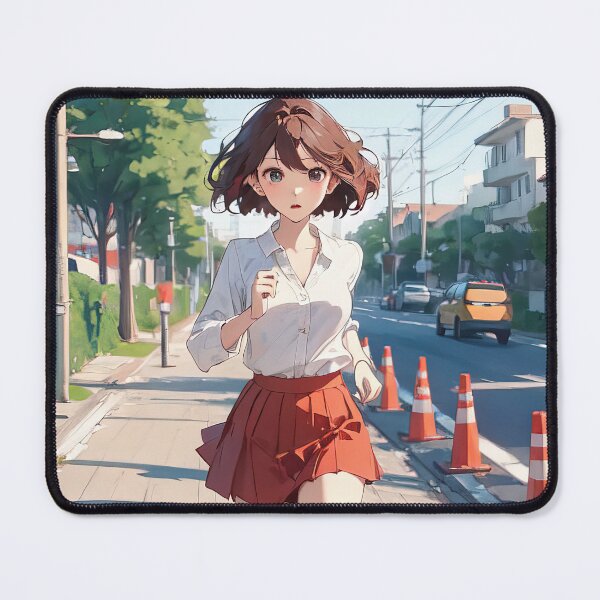 Item preview, Anime small girl running in street art designed and sold by TheArtistOf2022.