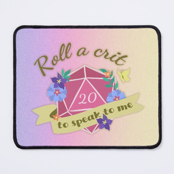 Item preview, Roll a crit to speak to me designed and sold by MeepleCats.
