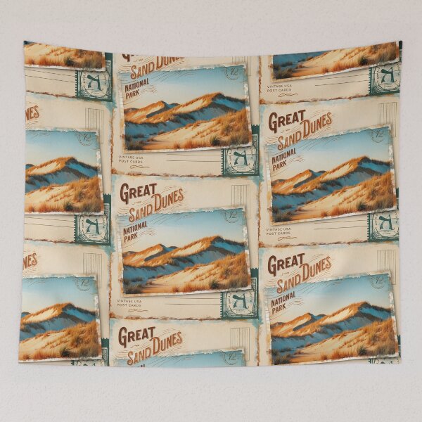 Item preview, Great Sand Dunes National Park Postcard Vintage Retro Travel designed and sold by TravelPostcardGems.