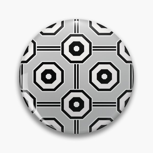 Item preview, Ash Grey Geometric Octagon Pattern Design designed and sold by PatternTitan.