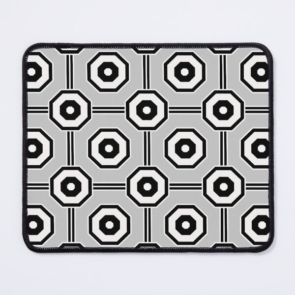 Item preview, Ash Grey Geometric Octagon Pattern Design designed and sold by PatternTitan.