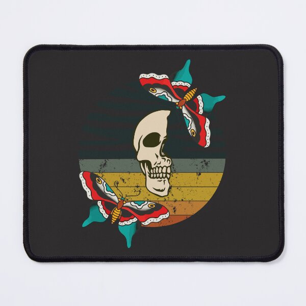 Item preview, Oldschool skull with butterfly designed and sold by MiroArtAbstra.