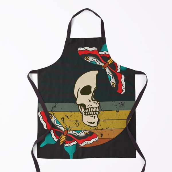 Item preview, Oldschool skull with butterfly designed and sold by MiroArtAbstra.