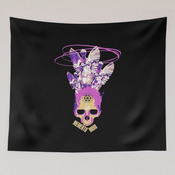 Item preview, Brutalist Y2K 80s  Aesthetics Memento Mori Skull designed and sold by PVSKI.
