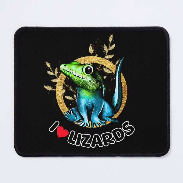 Item preview, I love lizards Cute Yellow Headed Day Design designed and sold by BeataY6Art.