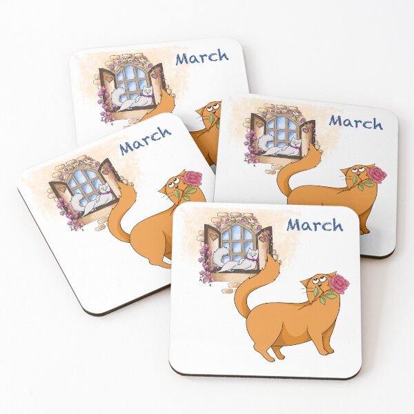 Item preview, Calendar. Adventures of a red cat. March designed and sold by Tetiana Pohurska.