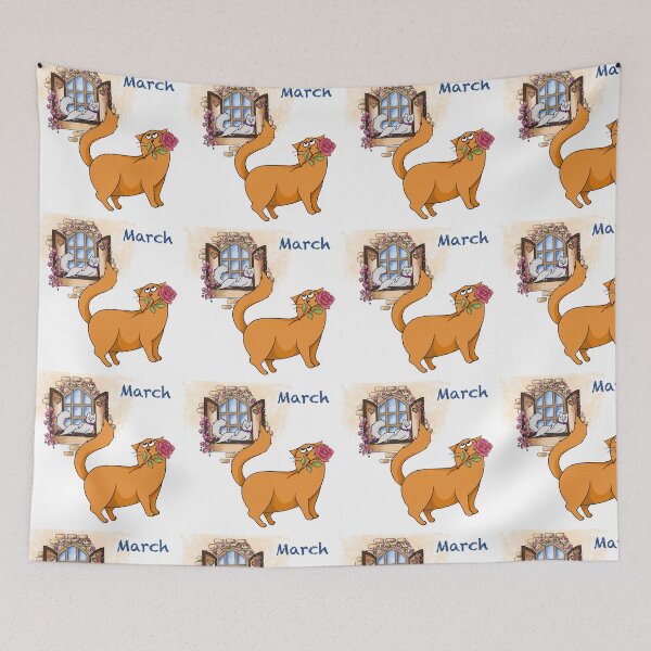Item preview, Calendar. Adventures of a red cat. March designed and sold by Tetiana Pohurska.