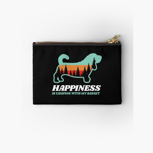 Item preview, Happiness Is Camping With My Basset Hound Gift designed and sold by Guarddogdrive.