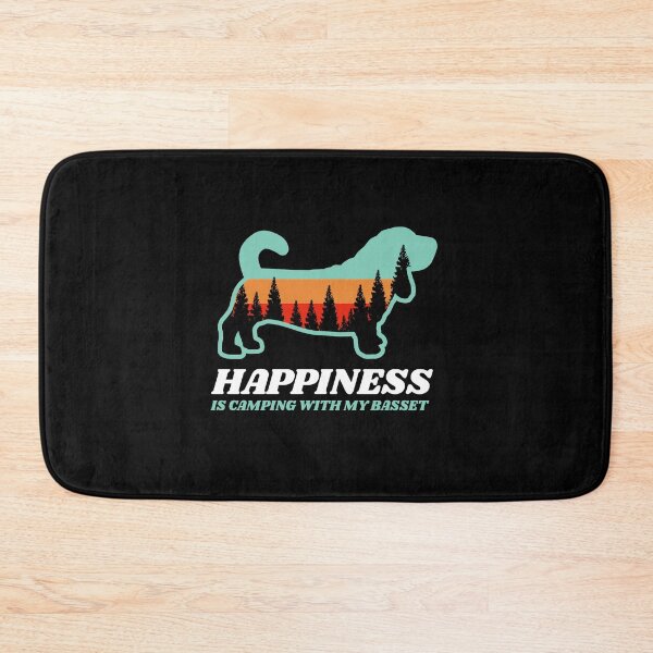 Item preview, Happiness Is Camping With My Basset Hound Gift designed and sold by Guarddogdrive.