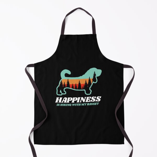 Item preview, Happiness Is Hiking With My Basset Hound Gift designed and sold by Guarddogdrive.