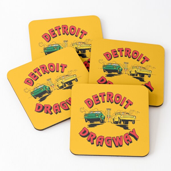 Artikelvorschau, Vintage Detroit Dragway-Emblem entworfen und verkauft von retropetrol.