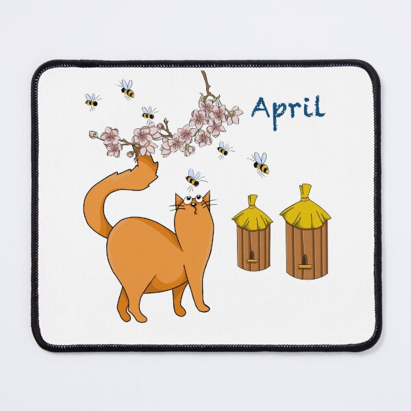 Item preview, Calendar. Adventures of a red cat. April designed and sold by Tetiana Pohurska.