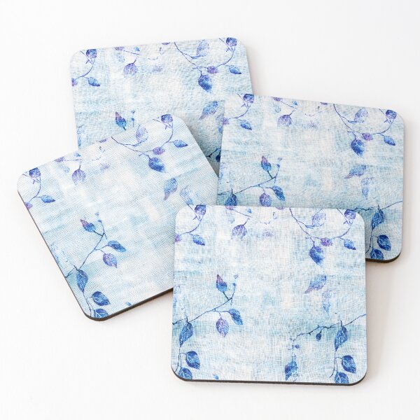 Item preview, Blue fauna - abstract cotton pattern designed and sold by UmagineArts.