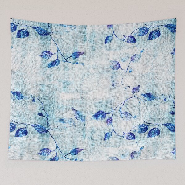 Item preview, Blue fauna - abstract cotton pattern designed and sold by UmagineArts.