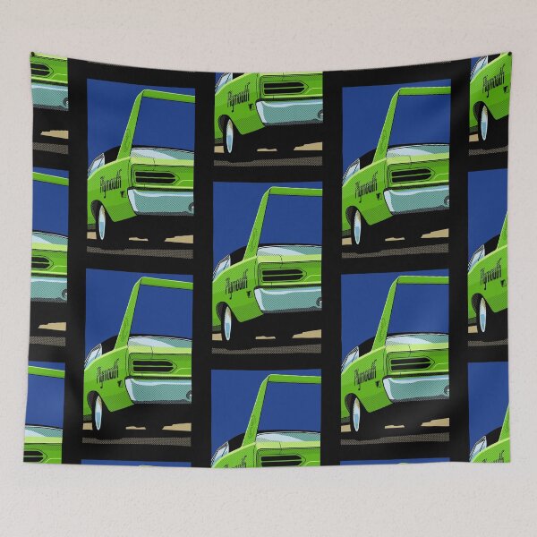 Item preview, Roadrunner Superbird in lime light green designed and sold by candc-retro.