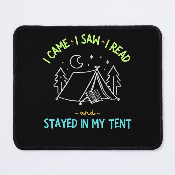 Item preview, Introvert Camping Bookworm - Wilderness Reading Escape designed and sold by BunBuntheDog-.
