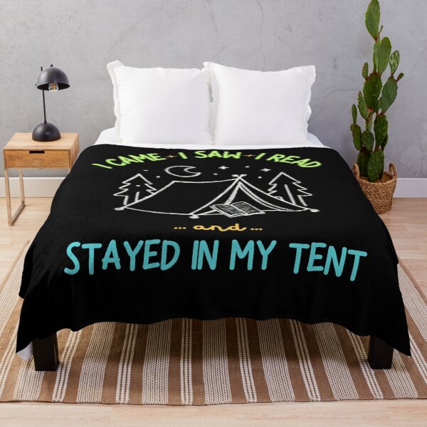 Item preview, Introvert Camping Bookworm - Wilderness Reading Escape designed and sold by BunBuntheDog-.