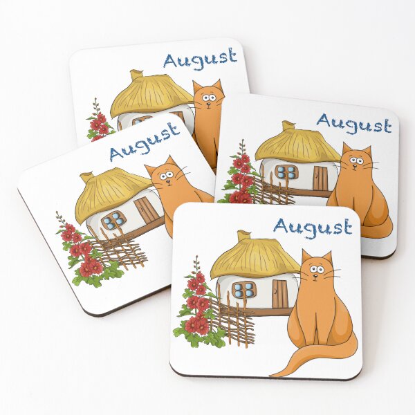 Item preview,  Calendar. Adventures of a red cat. August designed and sold by Tetiana Pohurska.