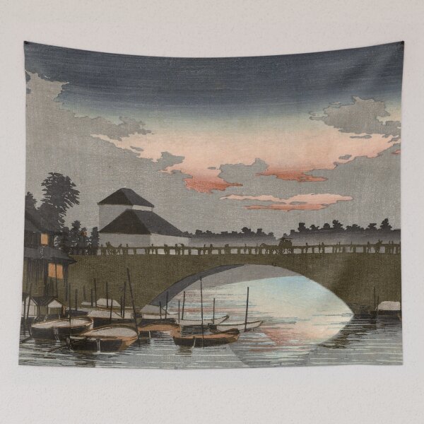 Item preview, Evening Glow over Asakusa Bridge by Inoue Yasuji  designed and sold by Takeda-art.