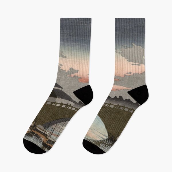Item preview, Evening Glow over Asakusa Bridge by Inoue Yasuji  designed and sold by Takeda-art.