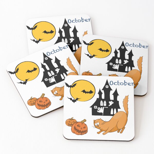 Item preview, Calendar. Adventures of a red cat. October designed and sold by Tetiana Pohurska.