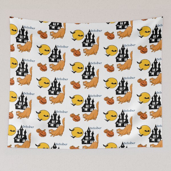 Item preview, Calendar. Adventures of a red cat. October designed and sold by Tetiana Pohurska.