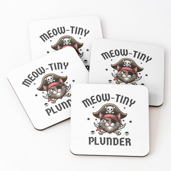 Artikelvorschau, Meow-tiny Plunder: Katzenpirat entworfen und verkauft von printmala.
