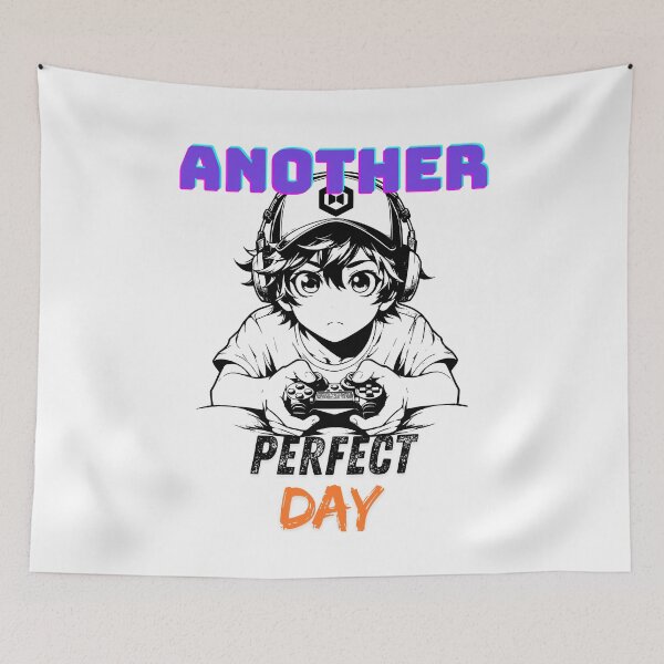 Item preview, Another Perfect Day Gaming - Gamer Anime Design designed and sold by tuschollos.