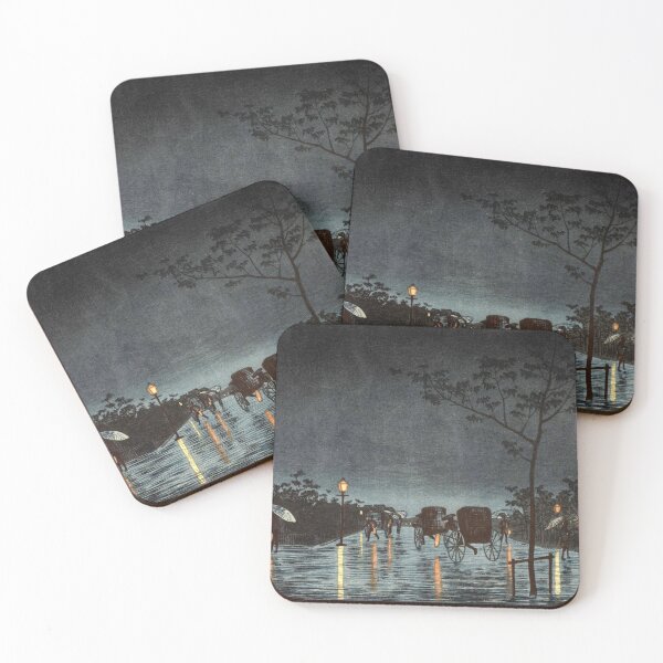 Item preview, Asakusa Bridge in the Rain by Inoue Yasuji  designed and sold by Takeda-art.