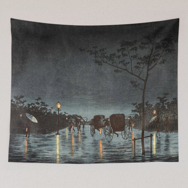 Item preview, Asakusa Bridge in the Rain by Inoue Yasuji  designed and sold by Takeda-art.