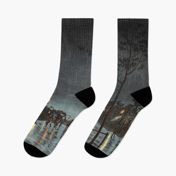 Item preview, Asakusa Bridge in the Rain by Inoue Yasuji  designed and sold by Takeda-art.