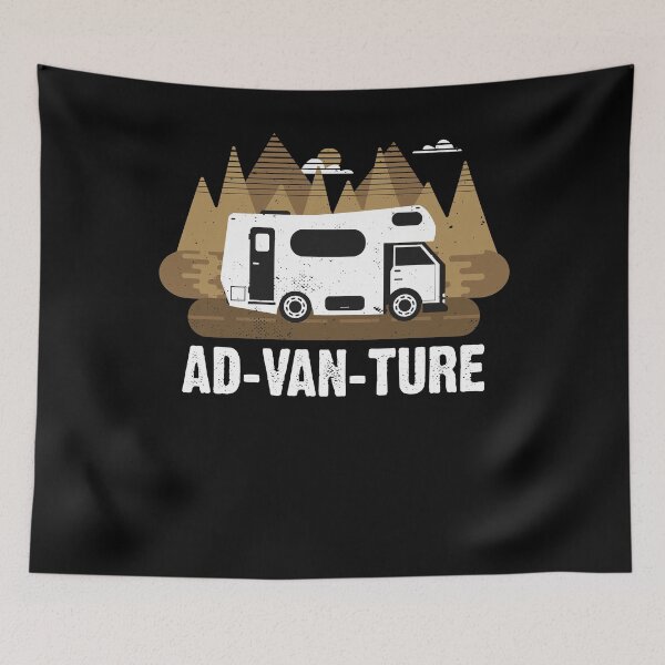 Item preview, AD-VAN-TURE Funny Camper Van Life Vanlife Vintage designed and sold by NUMAcreations.