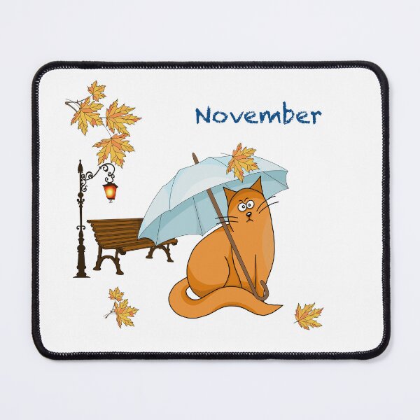 Item preview, Calendar. Adventures of a red cat. October designed and sold by Tetiana Pohurska.