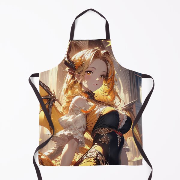 Item preview, Golden gothic vampire anime girl with wings at sunrise portrait art designed and sold by TheArtistOf2022.