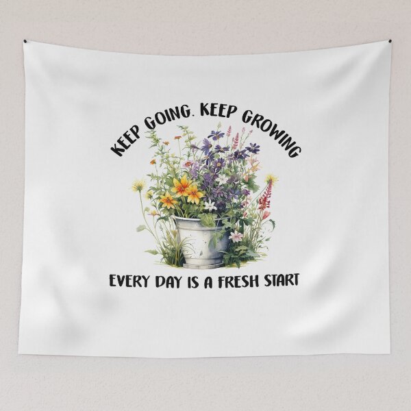 Item preview, Keep Growing Wildflower, Every Day Is A Fresh Start, Mental Health, ABA Therapist, Speech Therapy, BCBA, RBT, AAC designed and sold by behindthefacts.