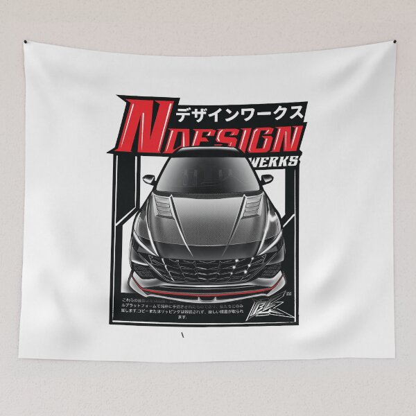 Item preview, hyundai elantra N black carbon hood  designed and sold by NaquashM.