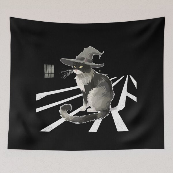 Item preview, Halloween Cat: Urban Witch's Friend designed and sold by Merch-Kitsune.