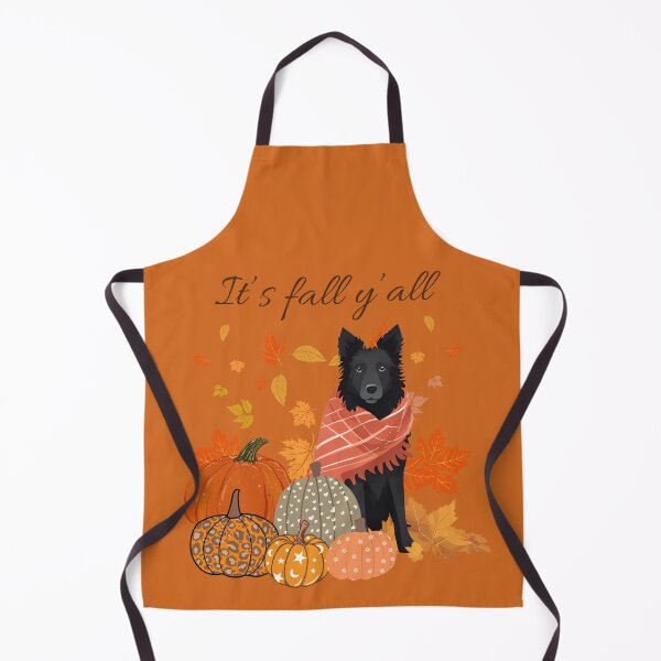 Item preview, 'It's Fall Y'all - Cozy Croatian Shepherd with Pumpkins and Leaves" designed and sold by GoodyPaws.