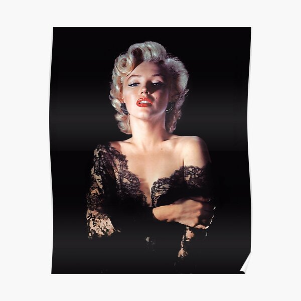 Marilyn Monroe in Lace Poster