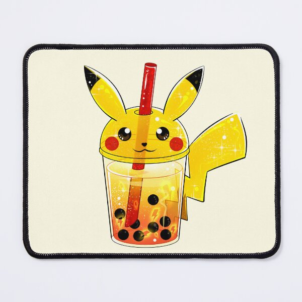 Item preview, pik bubble tea poke yellow electric lemon orange boba drink cute designed and sold by mtdessin.