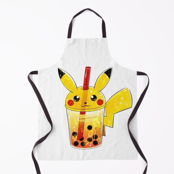 Item preview, pik bubble tea poke yellow electric lemon orange boba drink cute designed and sold by mtdessin.