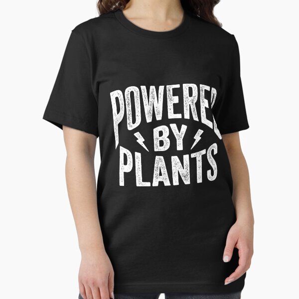 Artikel-Vorschau von Powered by Plants Shirt Go Vegan T-Shirt Gift, designt und verkauft von Merch Madness.