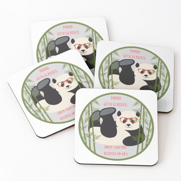 Item preview, Panda Emoji, Panda with glasses: When twisting becomes an art! designed and sold by DesignByMalwina.