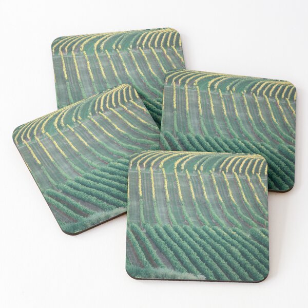 Item preview, Geometric vineyard landscape designed and sold by rhosbahu.