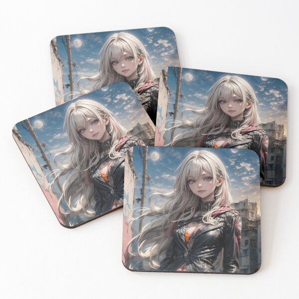 Item preview, Gothic punk lonely anime girl at sunset art designed and sold by TheArtistOf2022.