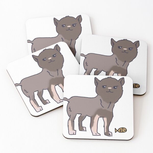 Item preview, A cat with an unhappy fish designed and sold by 1morekopi.