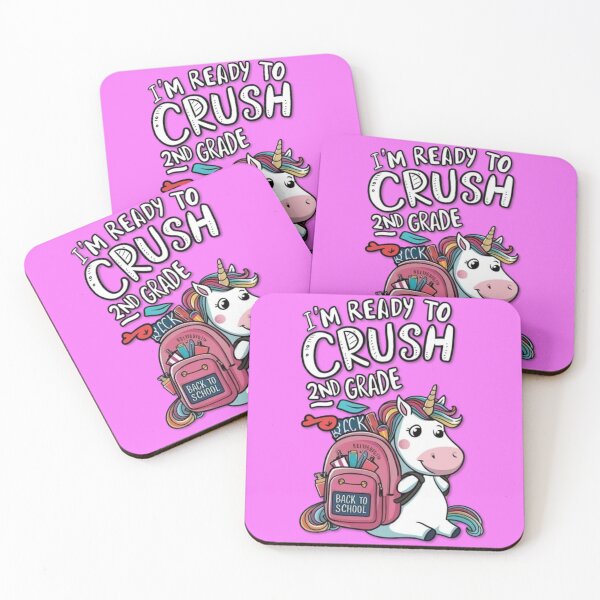 Item preview, Back To School Unicorn I'm Ready To Crush 2nd Grade Girls designed and sold by SztylishDesigns.