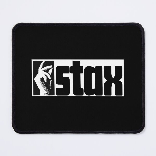 Item preview, vintage black stax label designed and sold by Jekiartwork.