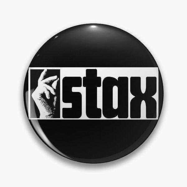Item preview, vintage black stax label designed and sold by Jekiartwork.